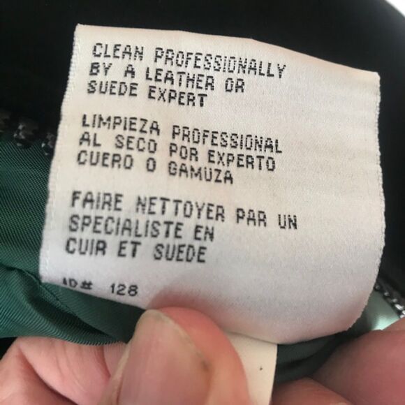 Suede Jacket . Size: Extra Large {46-48} . Varsity Full Zip . Green Bay Packers - Picture 7 of 8
